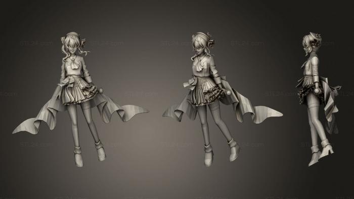 Figurines of girls (Ghost, STKGL_0903) 3D models for cnc